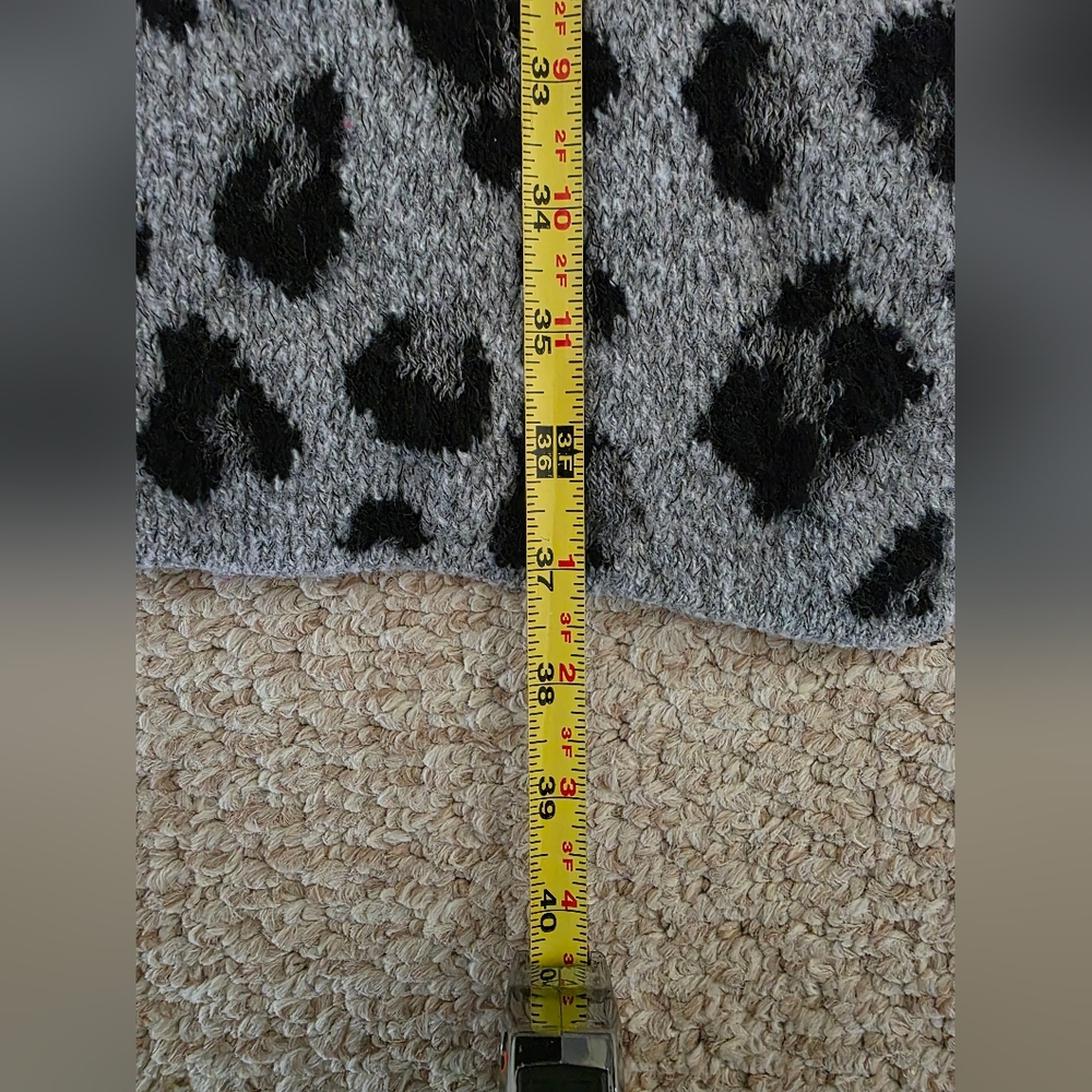 Nine West Black Animal Print Cardigan - Picture 10 of 10